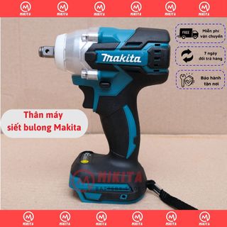 Thân máy siết bulong Makita 3 tốc độ, lực siết khủng 450Nm, động cơ không chổi than - Đầu 2 trong 1 -Hàng LOẠI 1