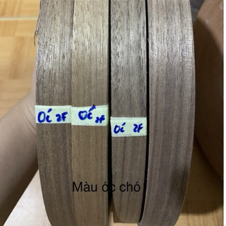 nẹp chỉ gỗ, chỉ dán cạnh veneer walnut lạng gỗ.