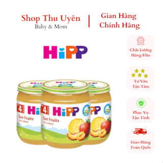Dinh Dưỡng Đóng Lọ Trái Cây Ăn Dặm HiPP Organic Hỗ Trợ Tiêu Hoá, Nhập Nguyên Lon Từ Châu Âu