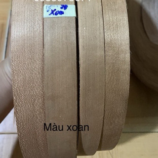 nẹp chỉ gỗ, chỉ dán cạnh veneer walnut lạng gỗ.