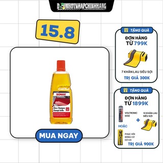 Nước rửa xe nhập khẩu SONAX Gloss Shampoo Concentrate (hiệu ứng cánh sen)