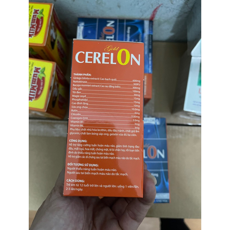 ✅BỔ NÃO CERELON GOLD,HOẠT HUYẾT DƯỠNG NÃO (sản phẩm này ko phải là thuốc không có tác dụng thay thế thuốc chữa bệnh)