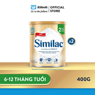 Combo 2 lon sữa bột similac 2 400g/lon dinh dưỡng 5g mới