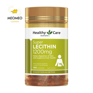 Mầm đậu nành Healthy Care Lecithin 1200mg Úc 100 viên