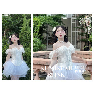 Set áo corset chân váy bồng thiên nga dành cho các nàng bánh bèo phong cách công chúa