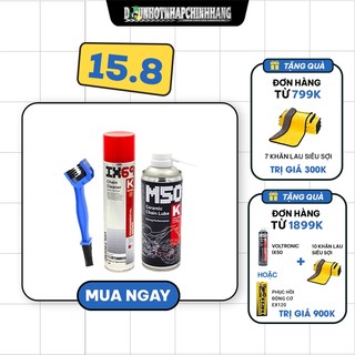Combo dưỡng sên cao cấp nhập khẩu Đức Voltronic M50K Ceramic + Voltronic Ix69 + Bàn chải