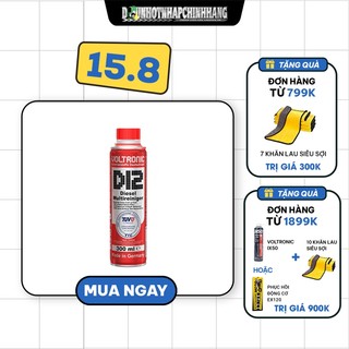 Phụ gia vệ sinh hệ thống dầu và kim phun dành động cơ Diesel VOLTRONIC D12 DIESEL MULTIREINIGER