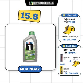 (Hàng Châu Âu loại 1L) Nhớt tổng hợp dành cho xe tay ga và ô tô nhập khẩu Châu Âu MOBIL 1 ESP Formula 5W30 1 lít