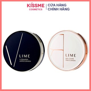 (Hàng nhập khẩu) Phấn nước LIME Real Cover Pink Cushion V Collagen Ample Cushion