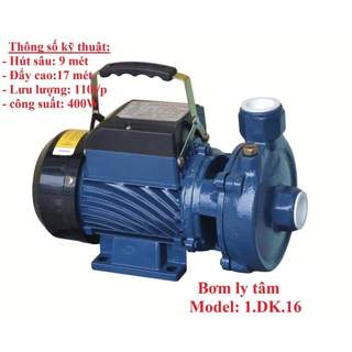 MÁY BƠM LY TÂM NHẬT BẢN (1DK-16) CS 400W- 100% DÂY ĐỒNG- PHỚT INOX
