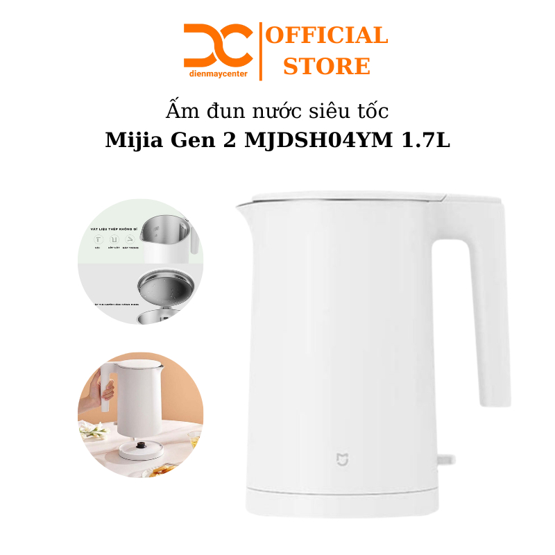 Ấm đun nước siêu tốc Xiaomi youpin Mijia Gen 2 MJDSH04YM 1.7L công suất 1800W - Shop Điện Máy Center