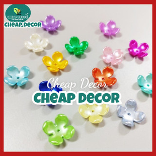 Cánh Hoa nhựa 4 cánh abs 17mm, hoa hạnh phúc trang trí, đồ thủ công, hoa 4 cánh
