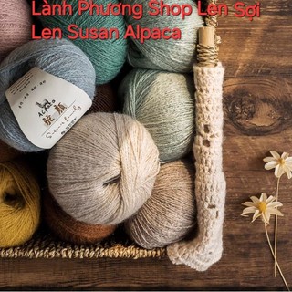 Len Susan Alpaca 50gr đan móc áo ,mũ, khăn sợi nhỏ nhẹ