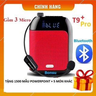 Loa máy trợ giảng Aporo T9+ dùng sóng UHF hoặc 2.4G có Bluetooth không dây