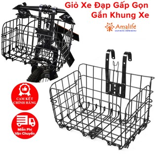  Giỏ gắn xe đạp đựng đồ đa năng bền bỉ - giỏ treo xe đạp chịu lực tốt hãng Amalife 