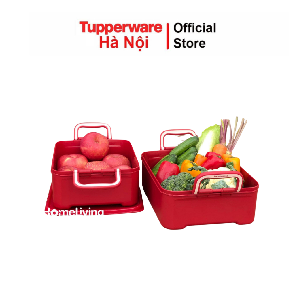 Bộ hộp bảo quản thực phẩm ngâm (2) Tupperware ngâm kim chi dưa của cải tiện lợi chính hãng nhập khẩu