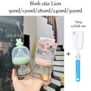 Bình sữa PPSU cổ rộng Lion Baby cao cấp cho bé