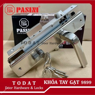  Khoá Tay Gạt Cửa Đi Hệ 1000 Pasini 9899 dài 26cm dùng cho cửa nhôm sắt gỗ đố 4x8 