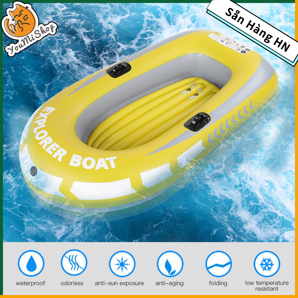   Ship Nhanh  Thuyền Hơi 2 người - Xuồng bơm Hơi phao câu cá - Thuyền Kayak PVC dã ngoại【YouMiShop  