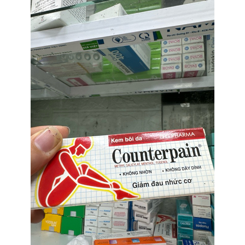 kem bôi da counterpain tuýp gel giảm đau nhức cơ DHG PHARMA