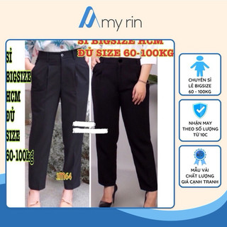 [THỦ ĐỨC- HOẢ TỐC HCM] SỈ BIGSIZE Quần tây baggy nữ dài 95cm 65-100kg