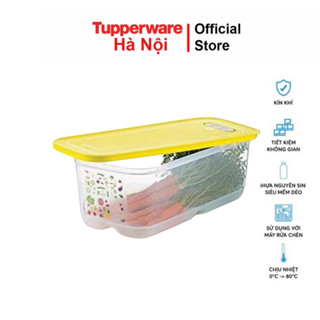 Hộp trữ mát có nút hô hấp Ventsmart Tupperware 6.1L 4.4L 1.8L tách lẻ bảo quản rau củ quả tươi lâu