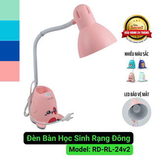 [Chính Hãng] Đèn Bàn Học Sinh RẠNG ĐÔNG LED Chống Cận Thị Tặng Kèm Bóng 5w Ánh Sáng Vàng (RD-RL-24.V2)