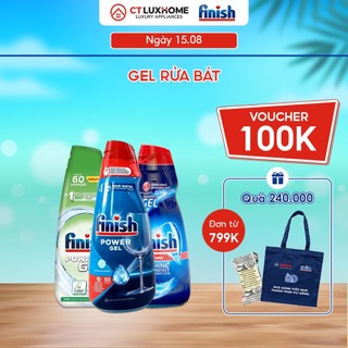 Gel rửa chén bát Finish - Gel rửa chén bát Eco 0% PowerGel [Chính Hãng]