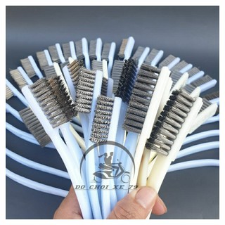 Bàn chải sắt bàn chải thép không rỉ dọn xe máy chà rỉ sét