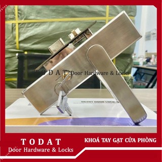 Bộ Khoá Tay Gạt SHEBEI 20cm inox 201 Loại Rẻ Thông Dụng Dùng Cho Cửa Phòng