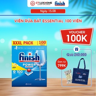 Viên rửa chén bát Finish Essential 100 viên