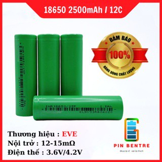 Cell pin 18650 EVE 25P 2500mah xả 15C/30A hàng mới [PBT365]