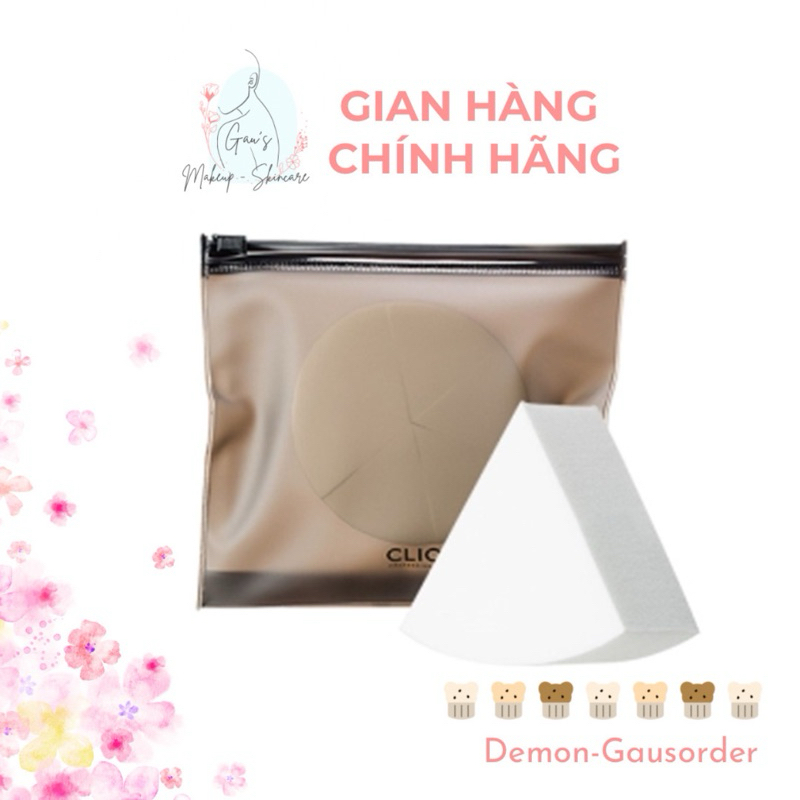 [Set 6P] Bông, mút trang điểm Clio Hydro Original