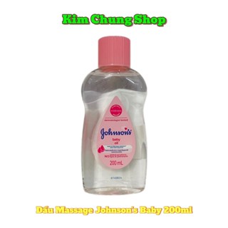  Dầu dưỡng ẩm mát xa Johnson Baby oil - Johnson’s Baby Oil Massage chai lớn 200ml 