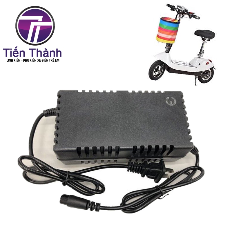 SẠC XE ĐIỆN ESCOOTER 3 CHÂN TRÒN DÒNG 24V2A HOẶC 36V12AH