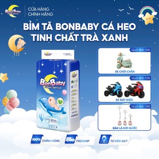 Tã/Bỉm Quần/Dán Bonbaby Cá Heo Xanh, Công Nghệ Đệm Mây Mềm Mại & Chống Hằn - Đủ Size Newborn - 3XL