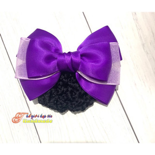 Kẹp búi lưới handmade màu tím K22-M4