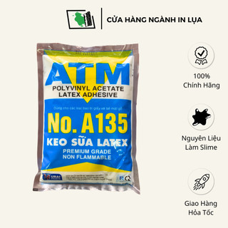 Keo sữa ATM dán giấy dán tường dán da simili đa năng 1kg nguyên liệu làm Slime