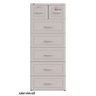 Tủ nhựa cao cấp vân gỗ TABI 6 tầng - Chính hãng Nhựa Duy Tân- GIAO HỎA TỐC TRONG NGÀY