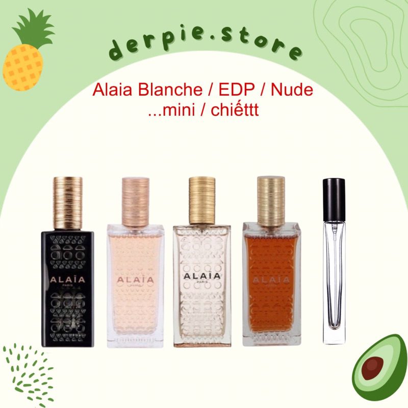 [ 10ML / MINI ] Nước hoa unisex Azzedine Alaia đen - Alaia Blanche EDP