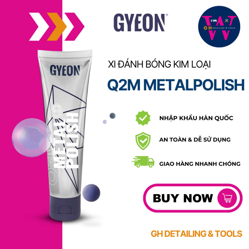 Xi Đánh Bóng Kim Loại Gyeon Q²M MetalPolish 120ml