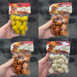 Xương sữa / bò làm từ da bò cho chó mèo thú cưng