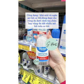 Lăn khử mùi DERMAL THERAPY CRYSTAL DEODORANT Úc