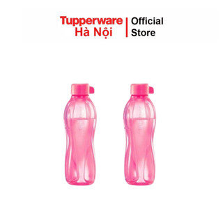 Bình nước Eco Bottle GenI 500ml Tupperware nắp xoáy màu hồng không dây chính hãng nhựa nguyên sinh