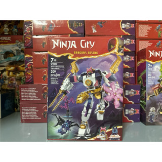 (Có sẵn) Mô hình lắp ráp Ninja City 9207 Sora’s Elemental Tech Mech- Chiến giáp của Sora (209 mảnh)