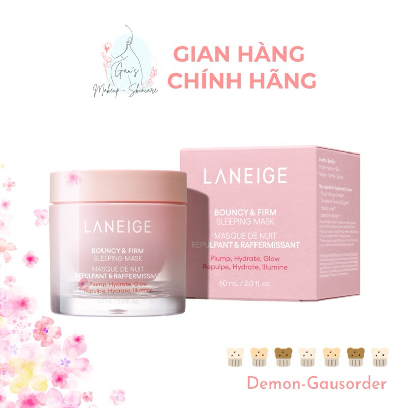 Mặt nạ ngủ 𝐁𝐨𝐮𝐧𝐜𝐲 & 𝐅𝐢𝐫𝐦 𝐒𝐥𝐞𝐞𝐩𝐢𝐧𝐠 𝐌𝐚𝐬𝐤 60ml