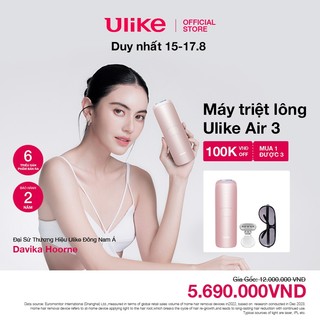 Máy triệt lông làm lạnh Ulike Sapphire Air 3 Cooling IPL Hồng