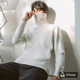 Áo len nam cổ lọ - cổ 5 Phân