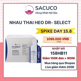 Nước uống tinh chất nhau thai heo dr. select placenta drink 300000 hộp 30 gói