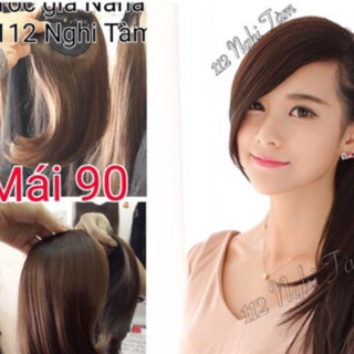 Tóc giả mái dài 1 bên cao cấp- hình thật